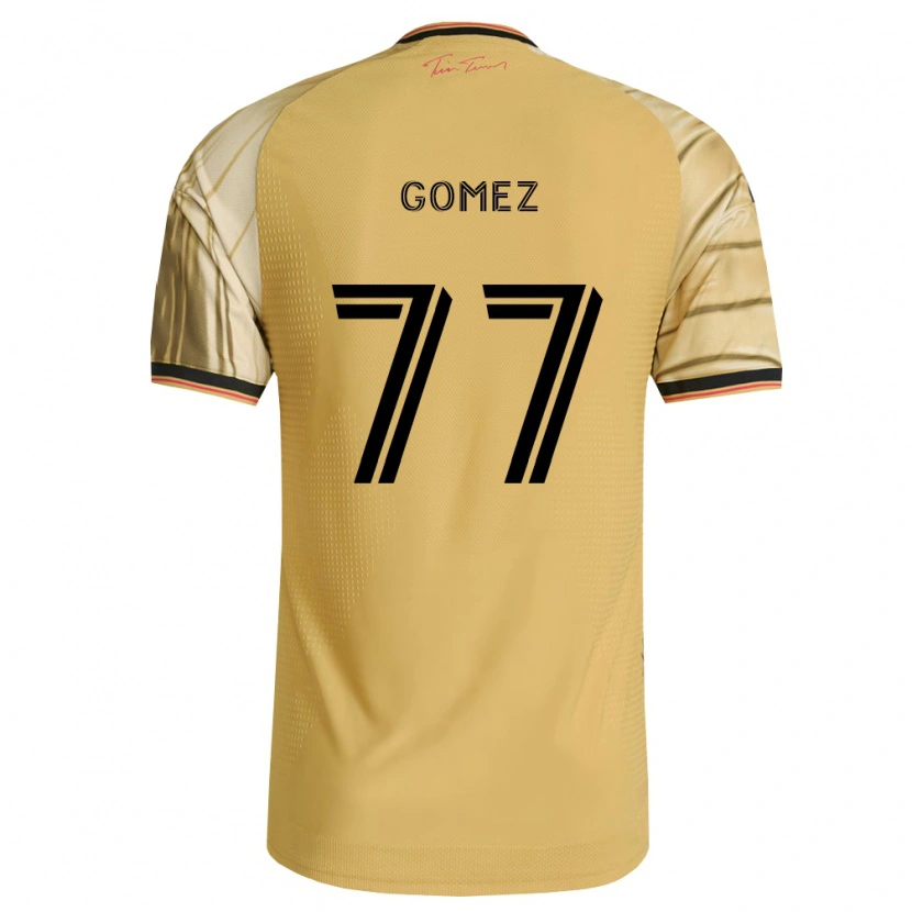 Danxen Homem Camisola Sam Gomez #77 Marrom Amarelo Preto Alternativa 2026/27 Camisa