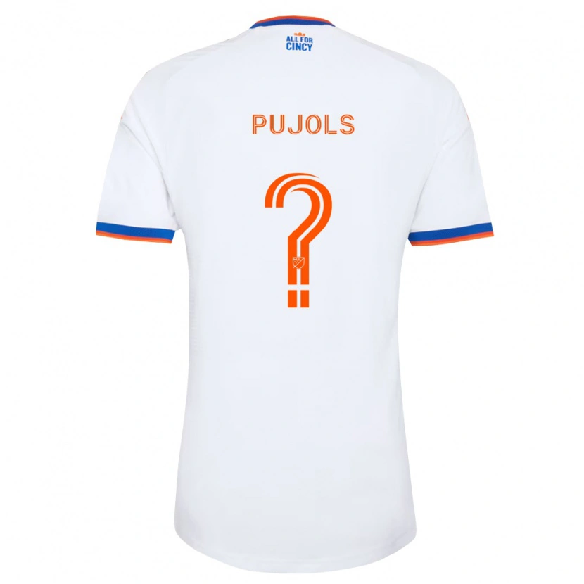 Danxen Homem Camisola Pablo Pujols #0 Branco Azul Marinho Laranja Alternativa 2026/27 Camisa