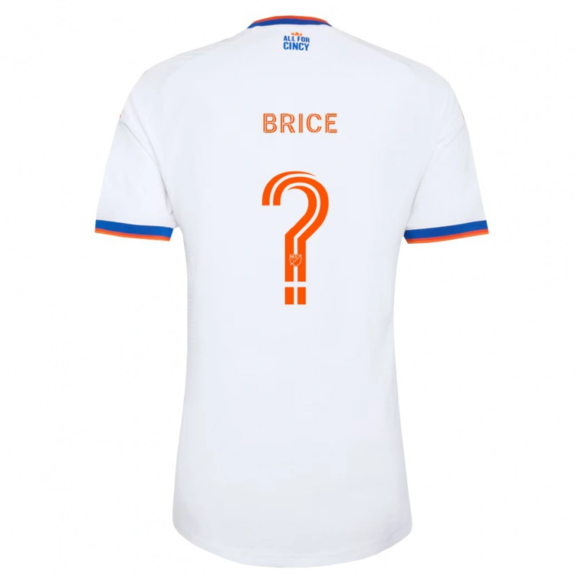 Danxen Homem Camisola Nolan Brice #0 Branco Azul Marinho Laranja Alternativa 2026/27 Camisa