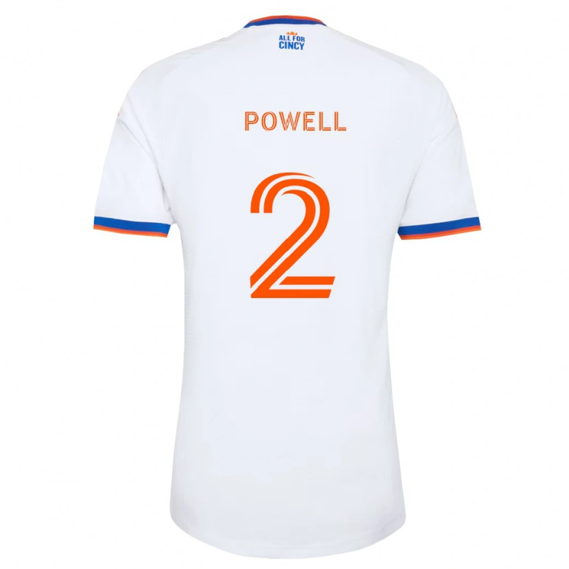 Danxen Homem Camisola Alvas Powell #2 Branco Azul Marinho Laranja Alternativa 2026/27 Camisa