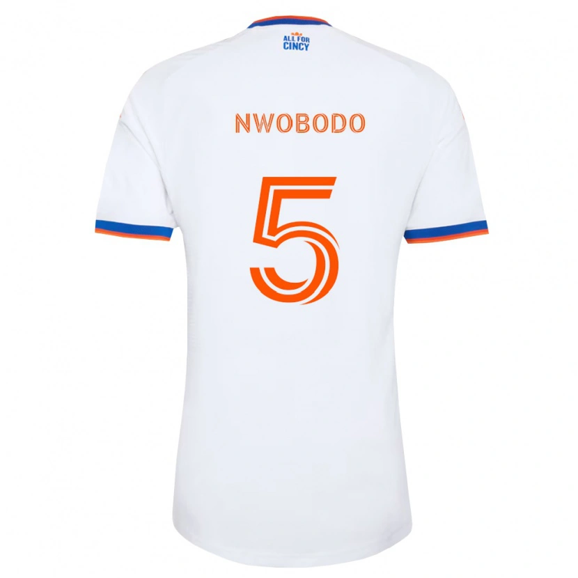Danxen Homem Camisola Obinna Nwobodo #5 Branco Azul Marinho Laranja Alternativa 2026/27 Camisa