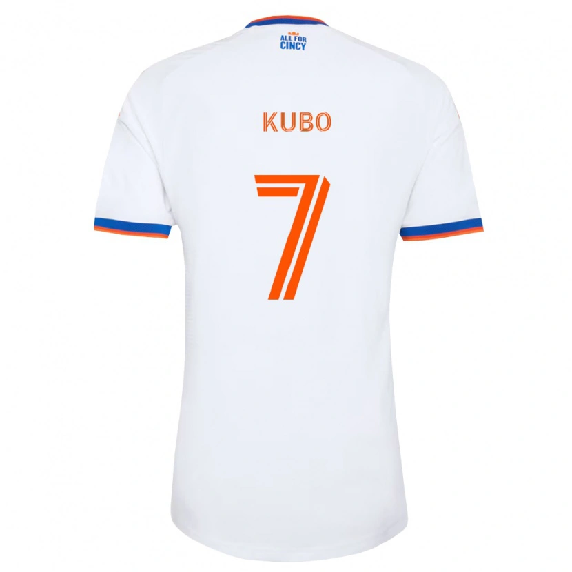 Danxen Homem Camisola Yuya Kubo #7 Branco Azul Marinho Laranja Alternativa 2026/27 Camisa