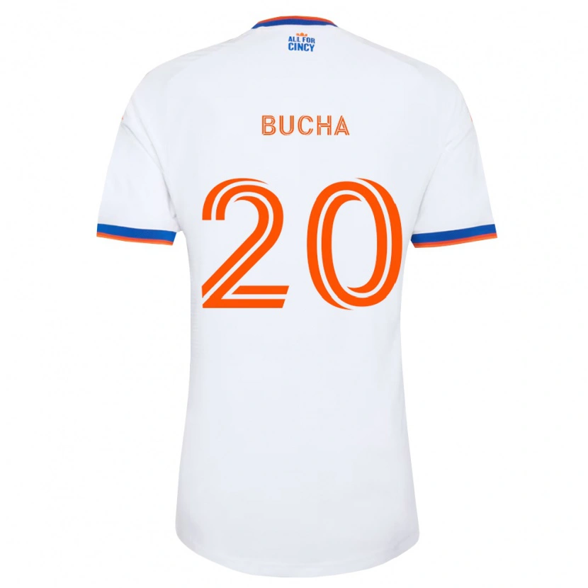 Danxen Homem Camisola Pavel Bucha #20 Branco Azul Marinho Laranja Alternativa 2026/27 Camisa