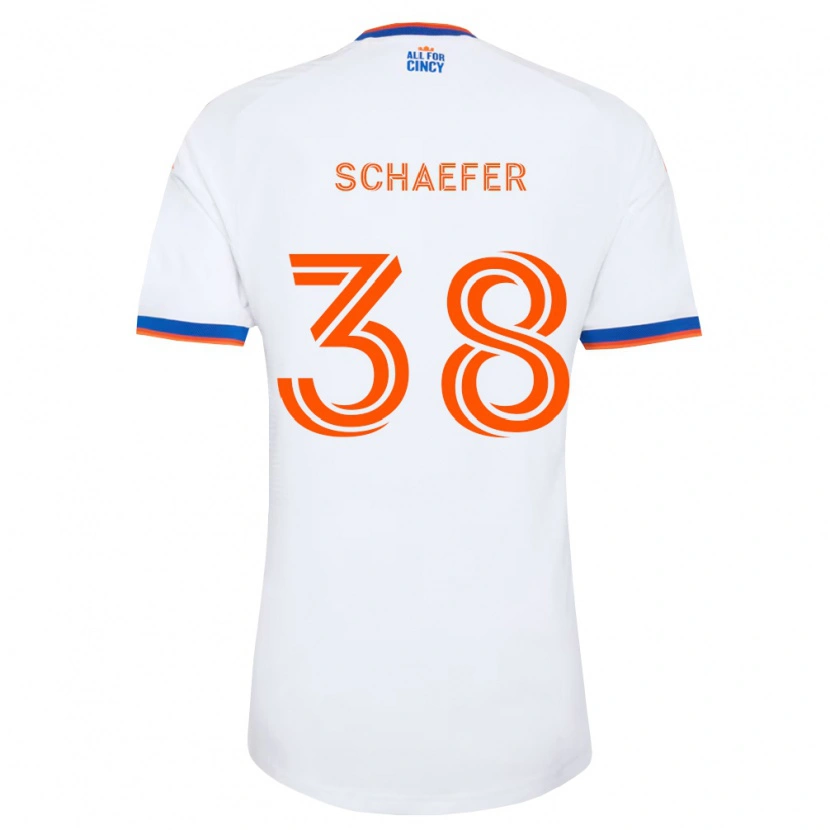 Danxen Homem Camisola Brian Schaefer #38 Branco Azul Marinho Laranja Alternativa 2026/27 Camisa