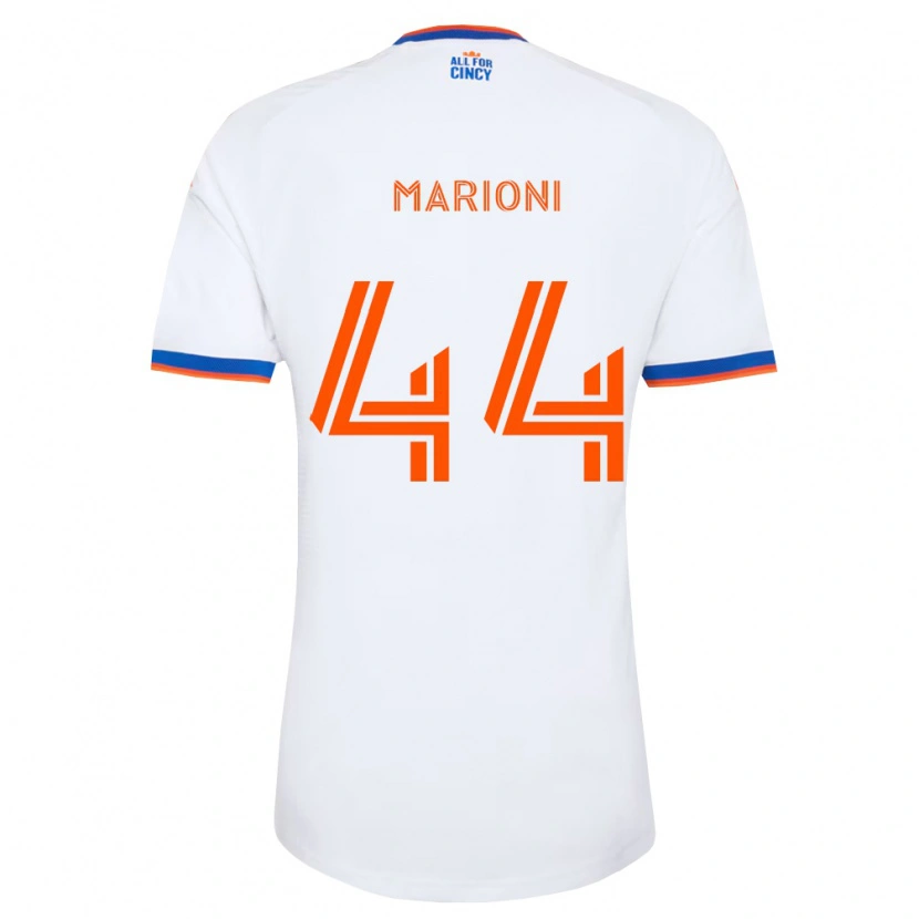 Danxen Homem Camisola Giovanni Marioni #44 Branco Azul Marinho Laranja Alternativa 2026/27 Camisa