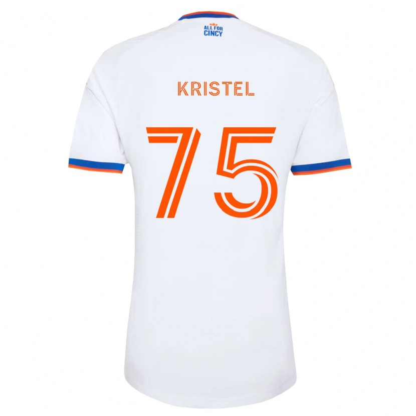 Danxen Homem Camisola Brandon Kristel #75 Branco Azul Marinho Laranja Alternativa 2026/27 Camisa