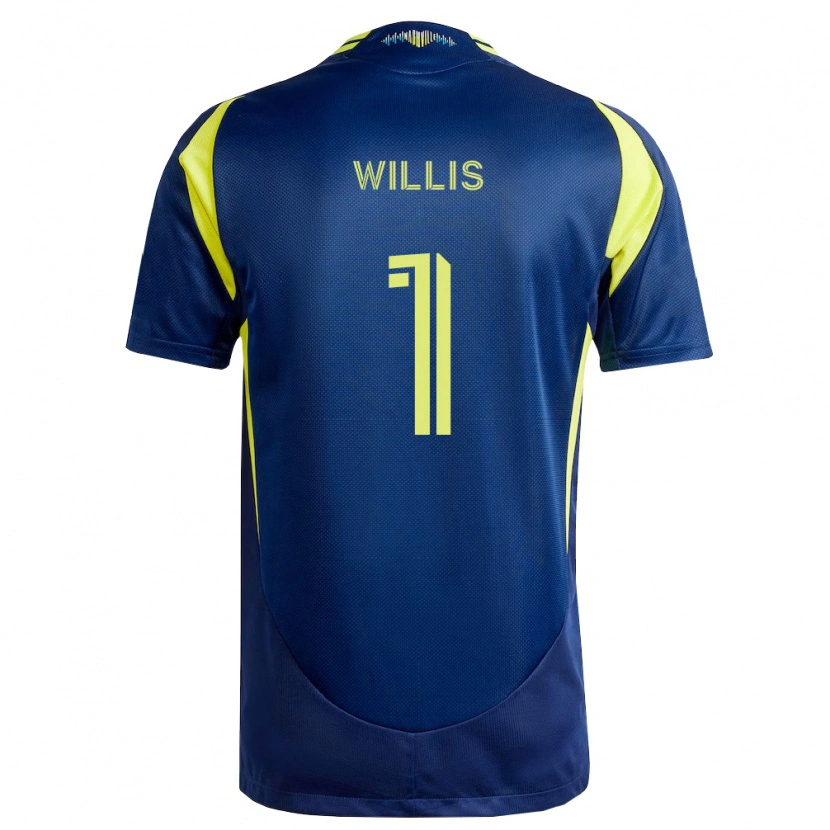 Danxen Homem Camisola Joe Willis #1 Amarelo Azul Marinho Alternativa 2026/27 Camisa