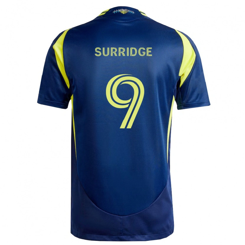 Danxen Homem Camisola Sam Surridge #9 Amarelo Azul Marinho Alternativa 2026/27 Camisa