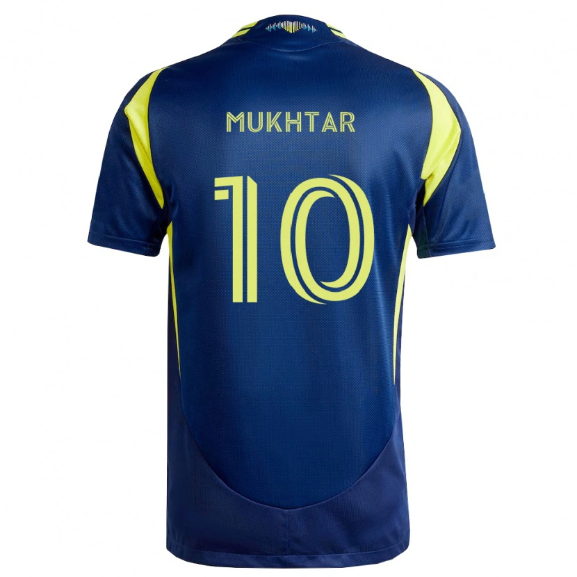 Danxen Homem Camisola Hany Mukhtar #10 Amarelo Azul Marinho Alternativa 2026/27 Camisa