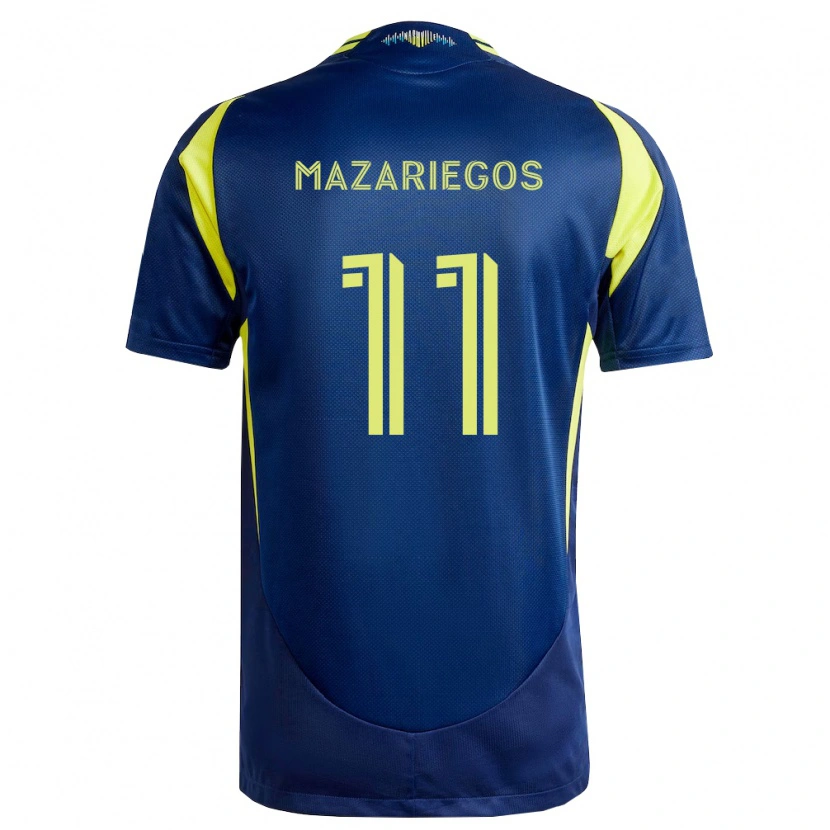 Danxen Homem Camisola Jacob Mazariegos #11 Amarelo Azul Marinho Alternativa 2026/27 Camisa