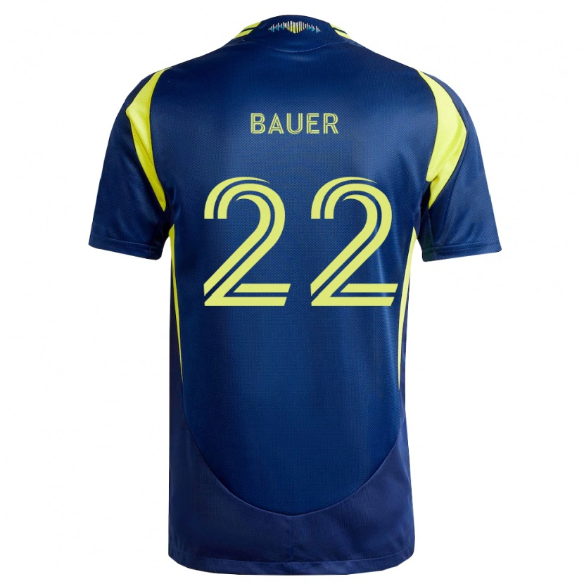 Danxen Homem Camisola Josh Bauer #22 Amarelo Azul Marinho Alternativa 2026/27 Camisa