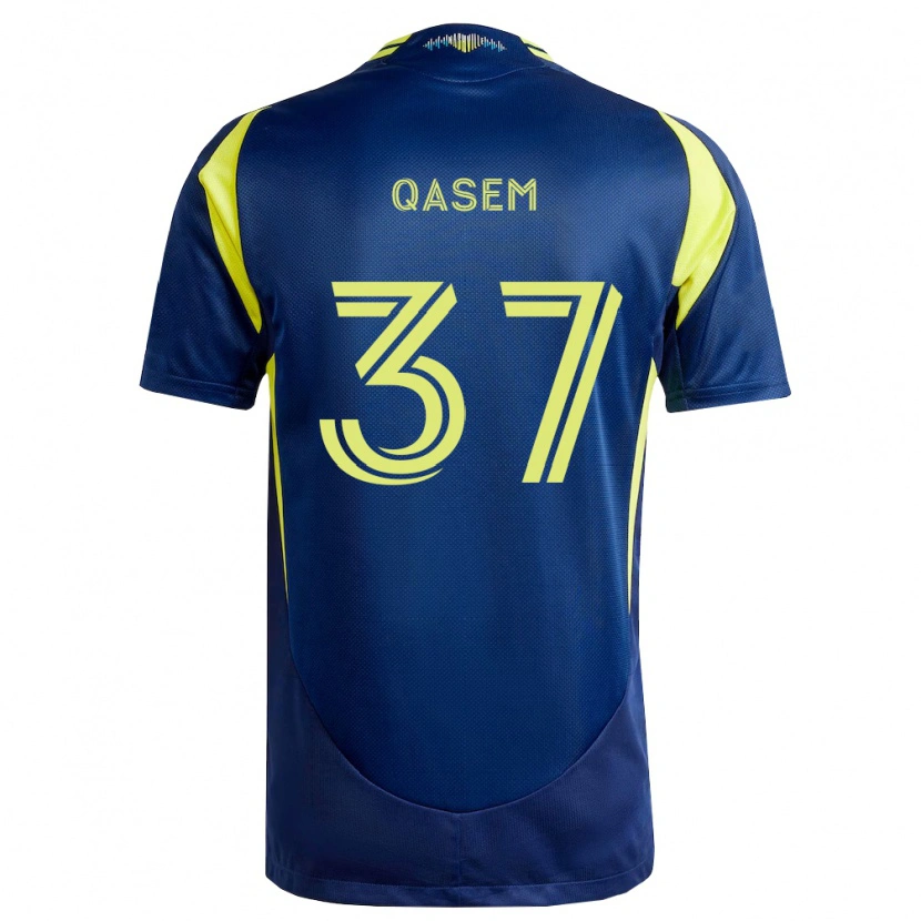 Danxen Homem Camisola Ahmed Qasem #37 Amarelo Azul Marinho Alternativa 2026/27 Camisa