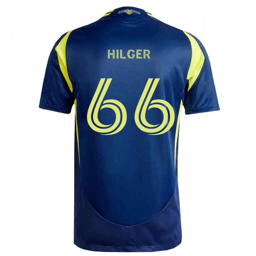 Danxen Homem Camisola Brooks Hilger #66 Amarelo Azul Marinho Alternativa 2026/27 Camisa