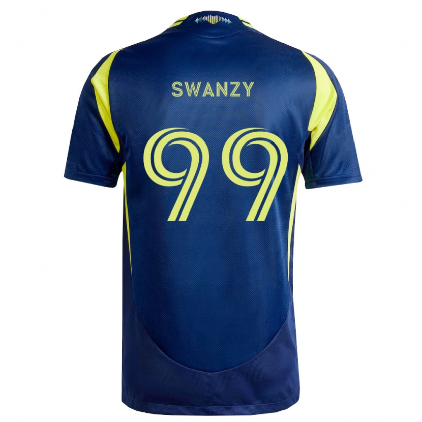Danxen Homem Camisola Joshua Swanzy #99 Amarelo Azul Marinho Alternativa 2026/27 Camisa