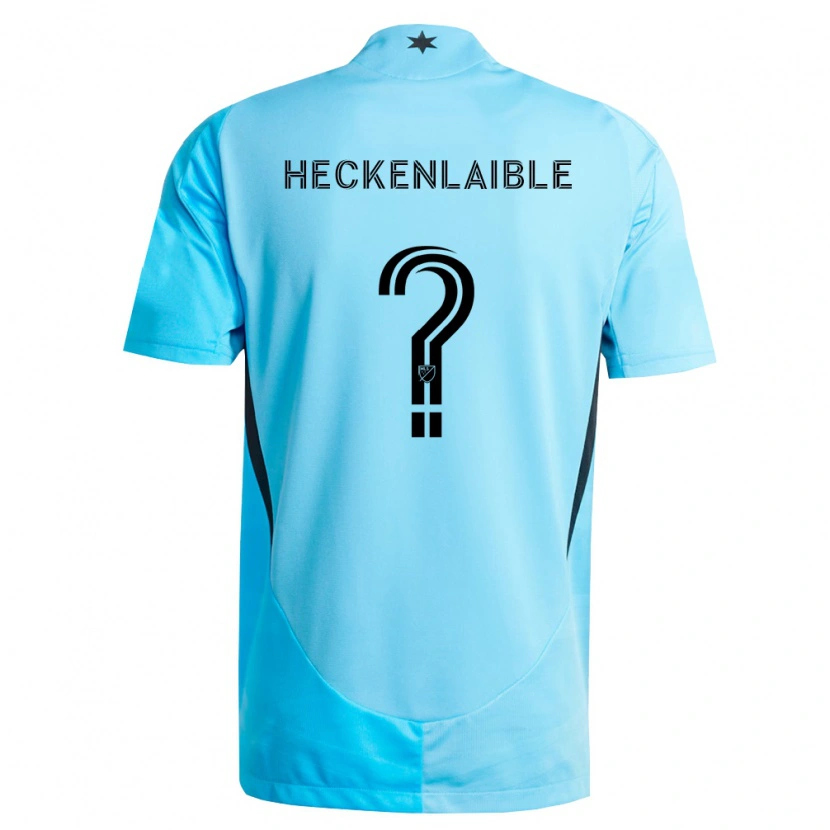 Danxen Homem Camisola Andrew Heckenlaible #0 Azul Claro Preto Alternativa 2026/27 Camisa