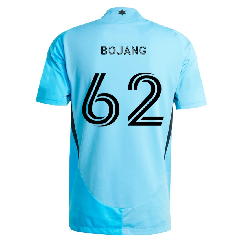 Danxen Homem Camisola Mohammad Bojang #62 Azul Claro Preto Alternativa 2026/27 Camisa