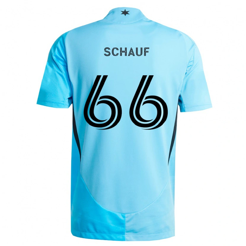 Danxen Homem Camisola Brody Schauf #66 Azul Claro Preto Alternativa 2026/27 Camisa