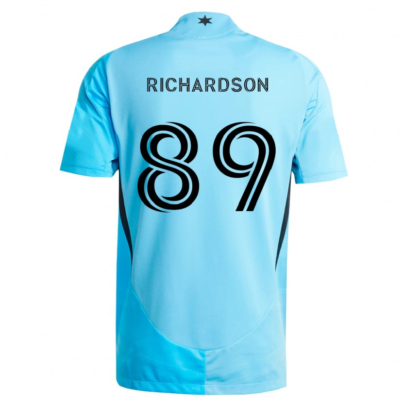 Danxen Homem Camisola Nick Richardson #89 Azul Claro Preto Alternativa 2026/27 Camisa