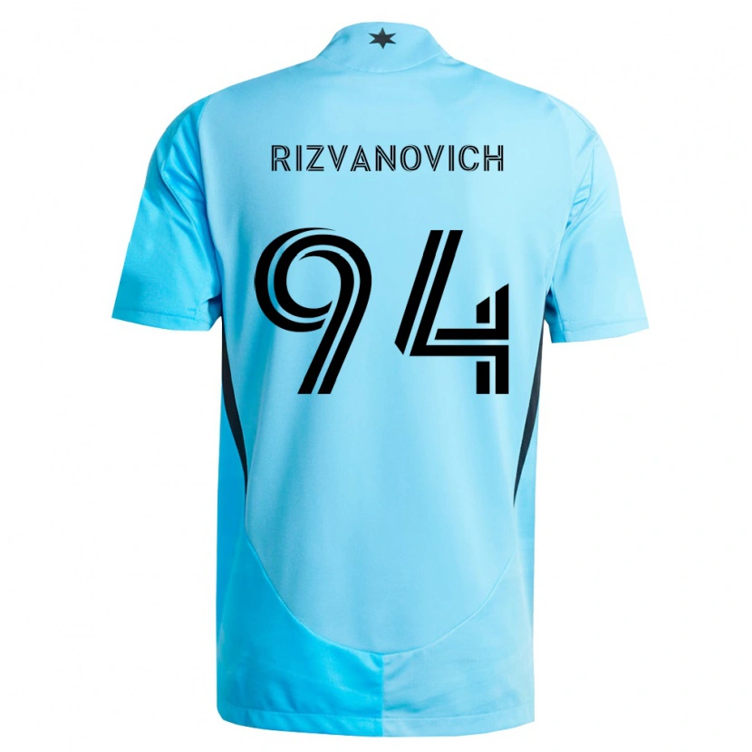 Danxen Homem Camisola Kayne Rizvanovich #94 Azul Claro Preto Alternativa 2026/27 Camisa