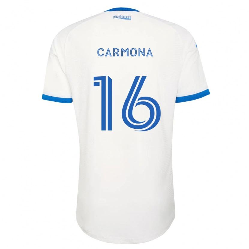 Danxen Homem Camisola Wikelman Carmona #16 Azul Celeste Branco Alternativa 2026/27 Camisa