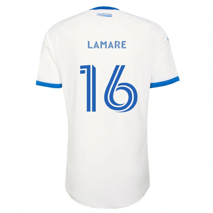 Danxen Homem Camisola Samuel Lamare #16 Azul Celeste Branco Alternativa 2026/27 Camisa