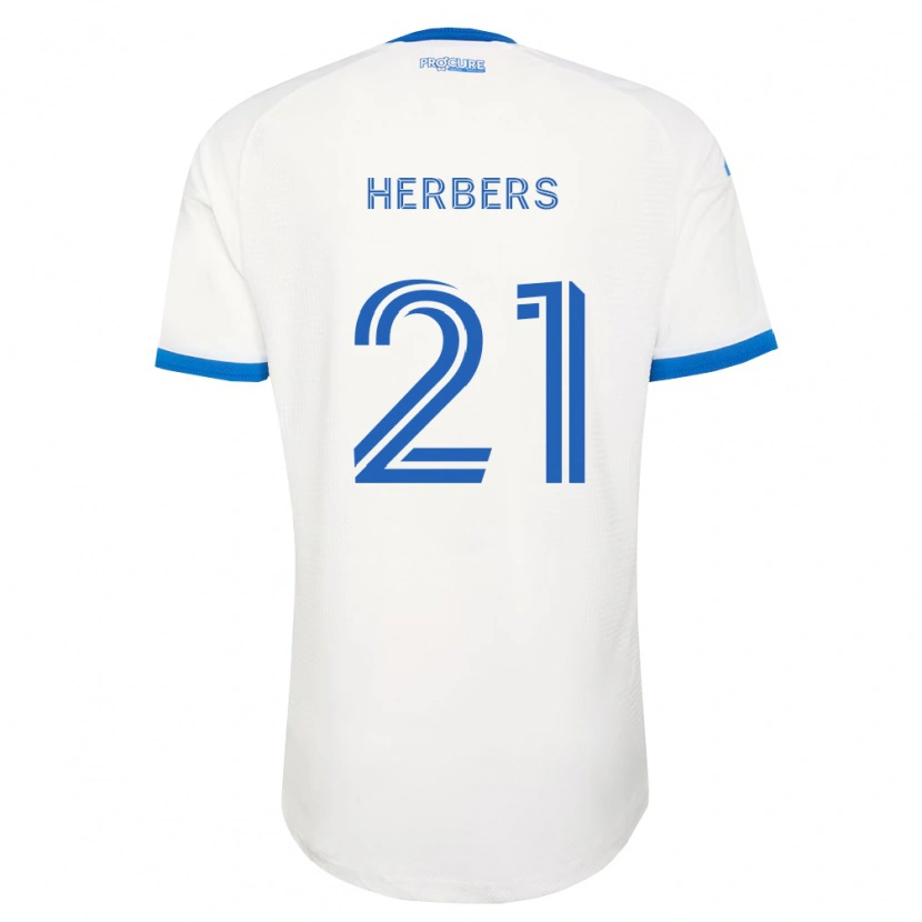 Danxen Homem Camisola Fabian Herbers #21 Azul Celeste Branco Alternativa 2026/27 Camisa