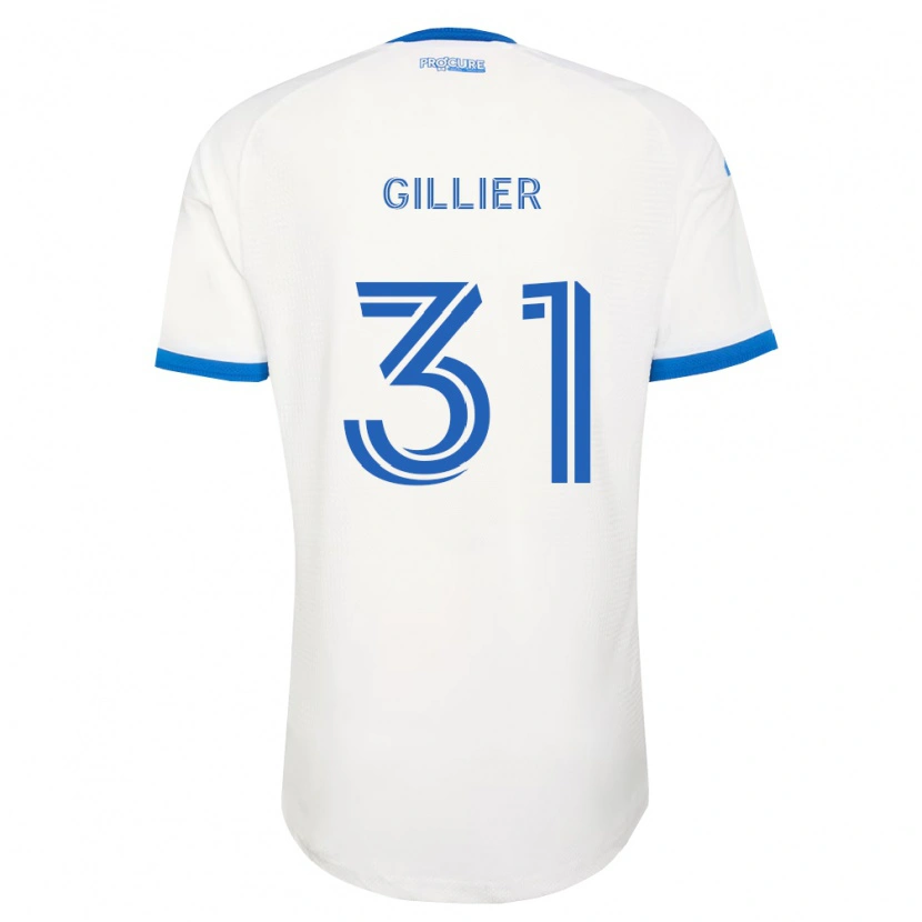 Danxen Homem Camisola Thomas Gillier #31 Azul Celeste Branco Alternativa 2026/27 Camisa