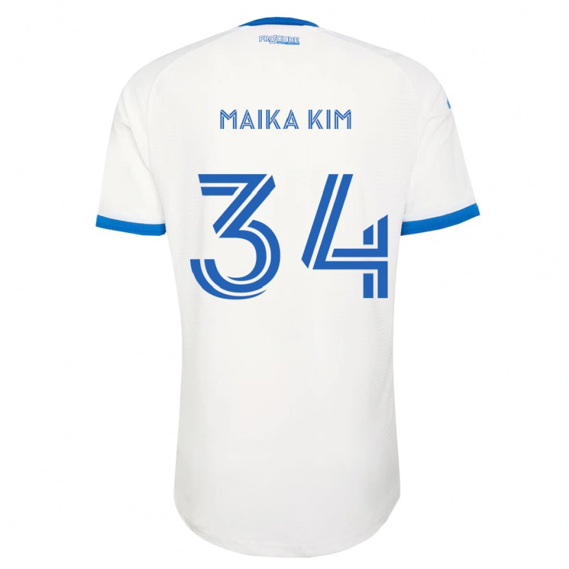 Danxen Homem Camisola Guerrier Maika Kim #34 Azul Celeste Branco Alternativa 2026/27 Camisa
