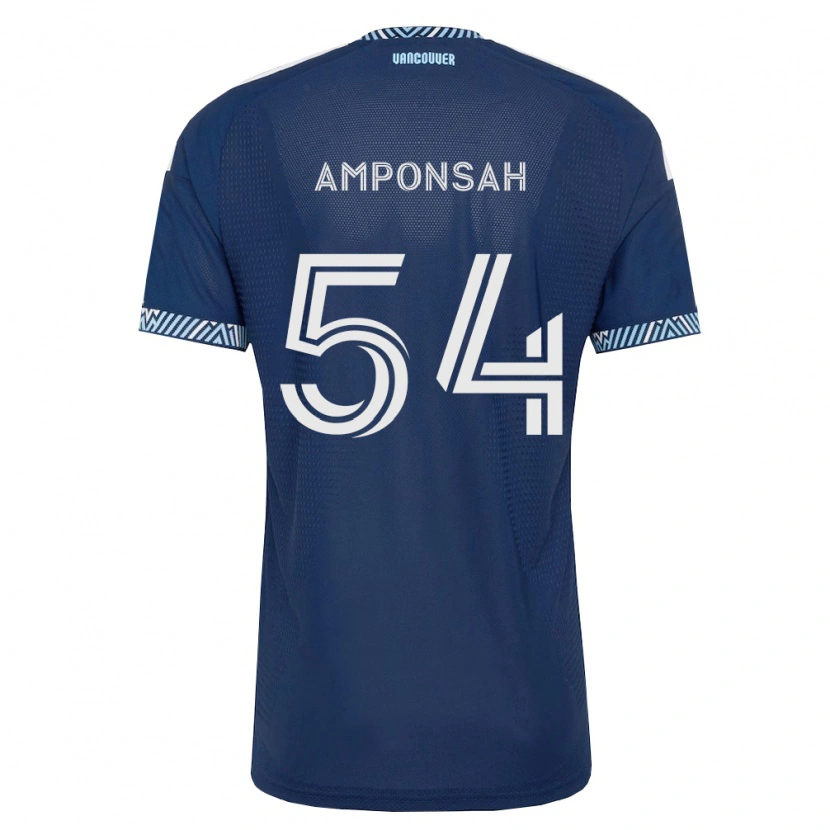 Danxen Homem Camisola Prince Amponsah #54 Azul Profundo Branco Alternativa 2026/27 Camisa