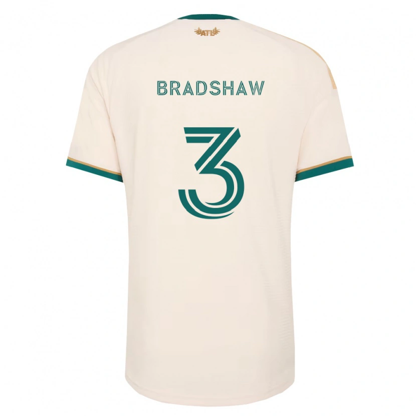 Danxen Homem Camisola Jalani Bradshaw #3 Verde Champanhe Alternativa 2026/27 Camisa