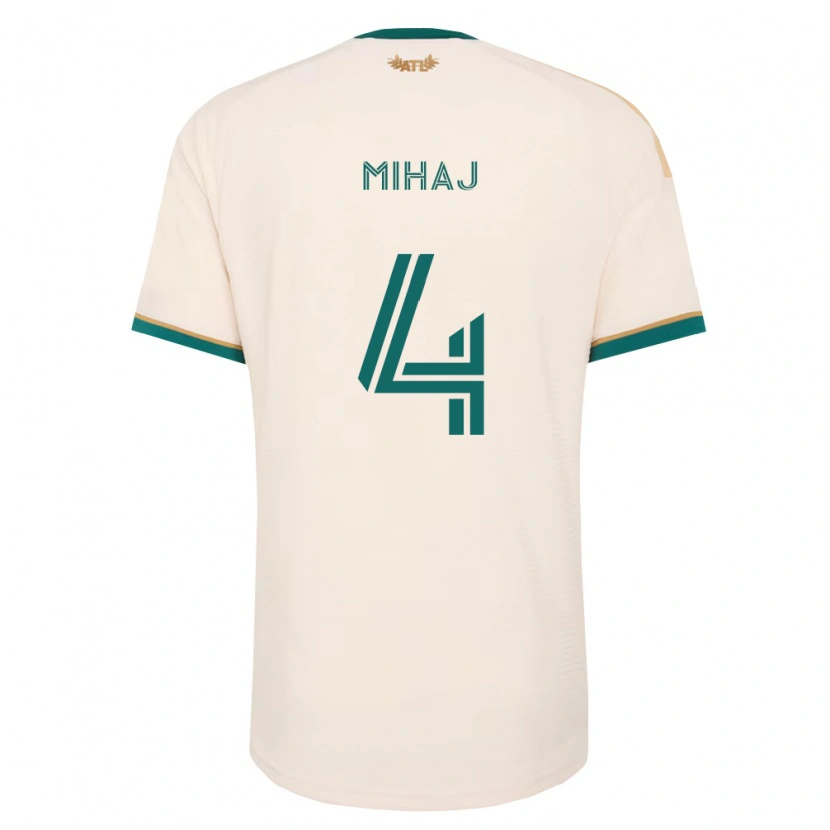 Danxen Homem Camisola Enea Mihaj #4 Verde Champanhe Alternativa 2026/27 Camisa