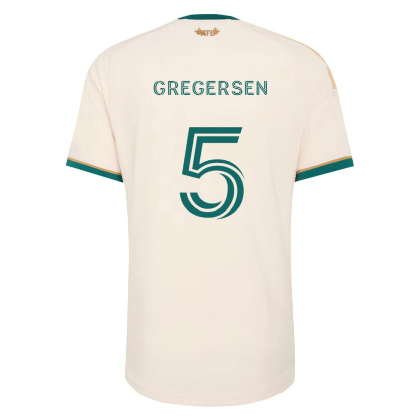 Danxen Homem Camisola Stian Gregersen #5 Verde Champanhe Alternativa 2026/27 Camisa