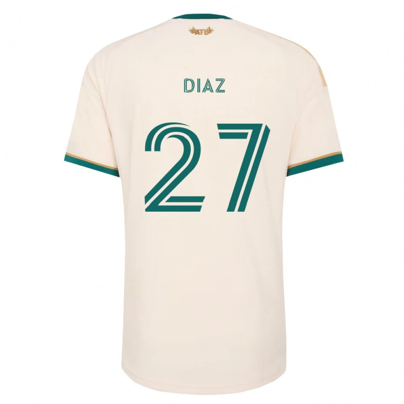 Danxen Homem Camisola Paulo Díaz #27 Verde Champanhe Alternativa 2026/27 Camisa