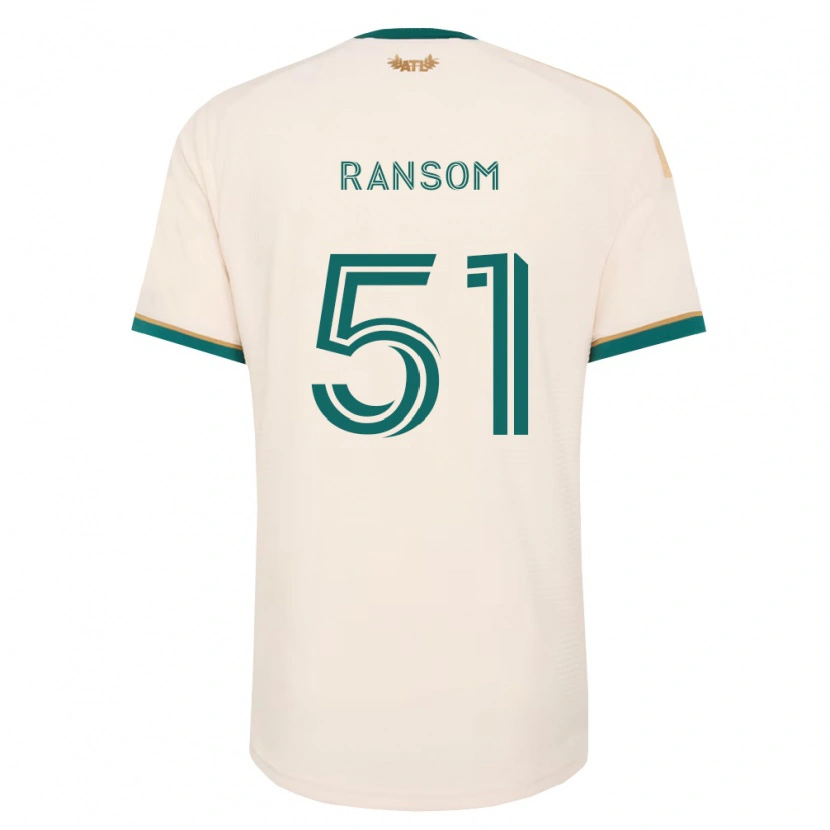 Danxen Homem Camisola Jonathan Ransom #51 Verde Champanhe Alternativa 2026/27 Camisa