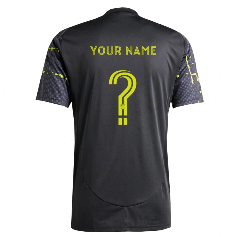 Danxen Homem Camisola Seu Nome #0 Amarelo Fluorescente Preto Alternativa 2026/27 Camisa