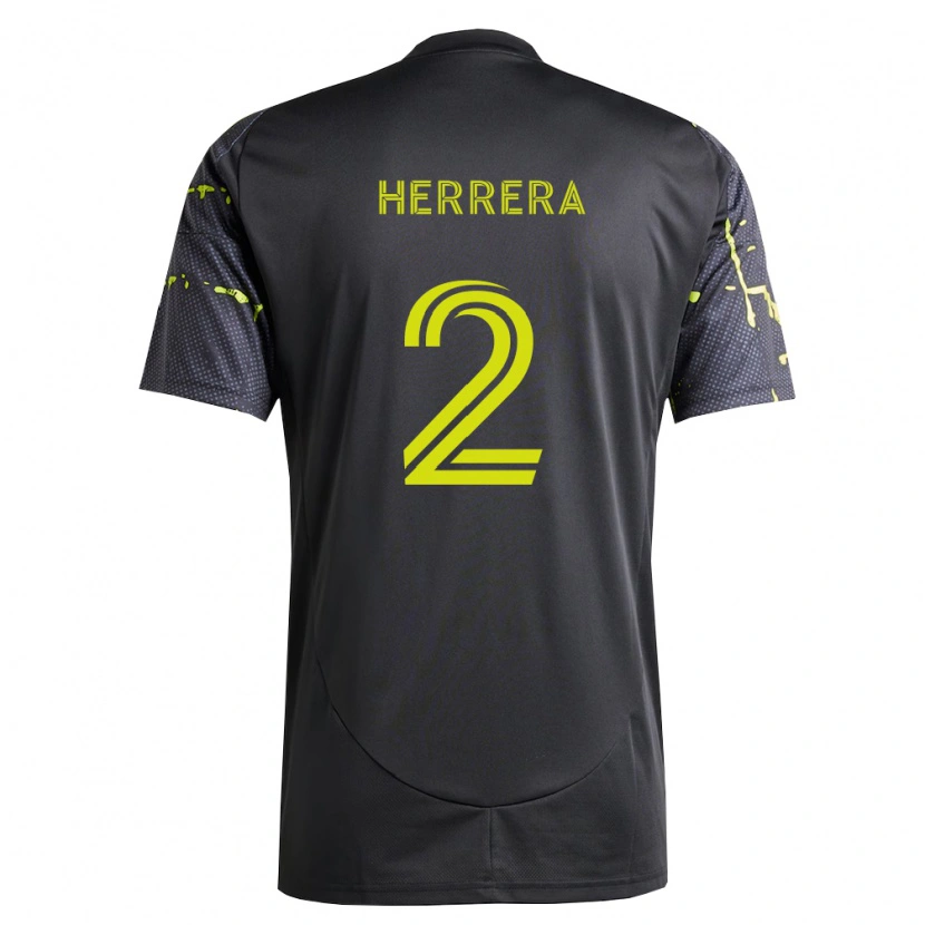 Danxen Homem Camisola Andrés Herrera #2 Amarelo Fluorescente Preto Alternativa 2026/27 Camisa