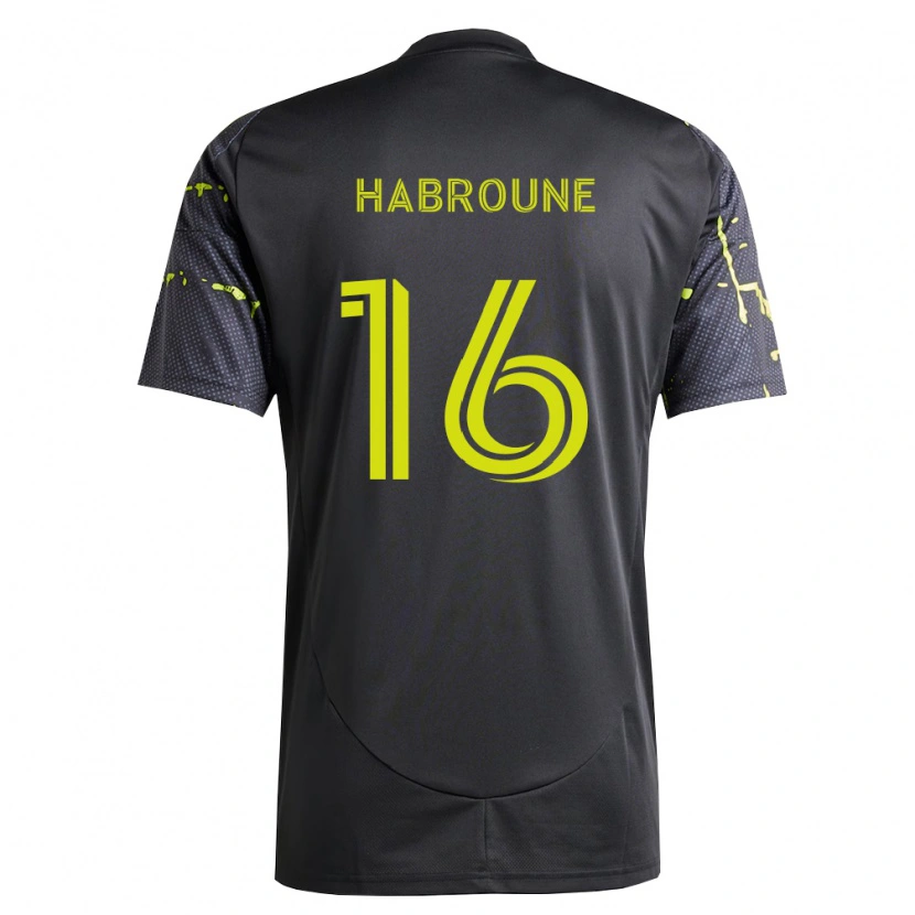 Danxen Homem Camisola Taha Habroune #16 Amarelo Fluorescente Preto Alternativa 2026/27 Camisa