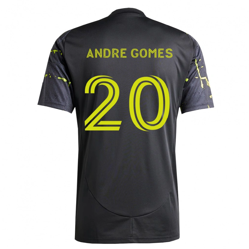 Danxen Homem Camisola André Gomes #20 Amarelo Fluorescente Preto Alternativa 2026/27 Camisa