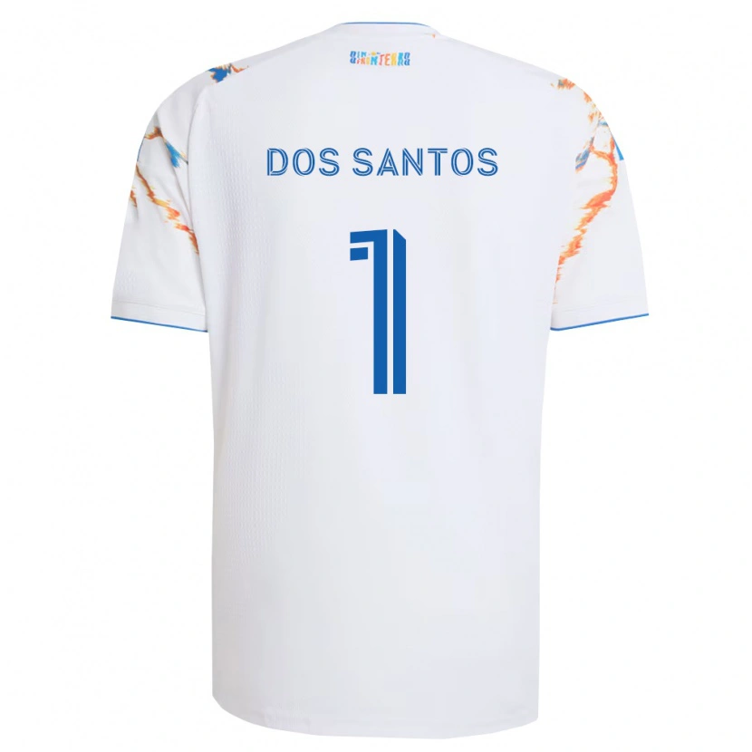 Danxen Homem Camisola Cj Dos Santos #1 Branco Laranja Azul Alternativa 2026/27 Camisa