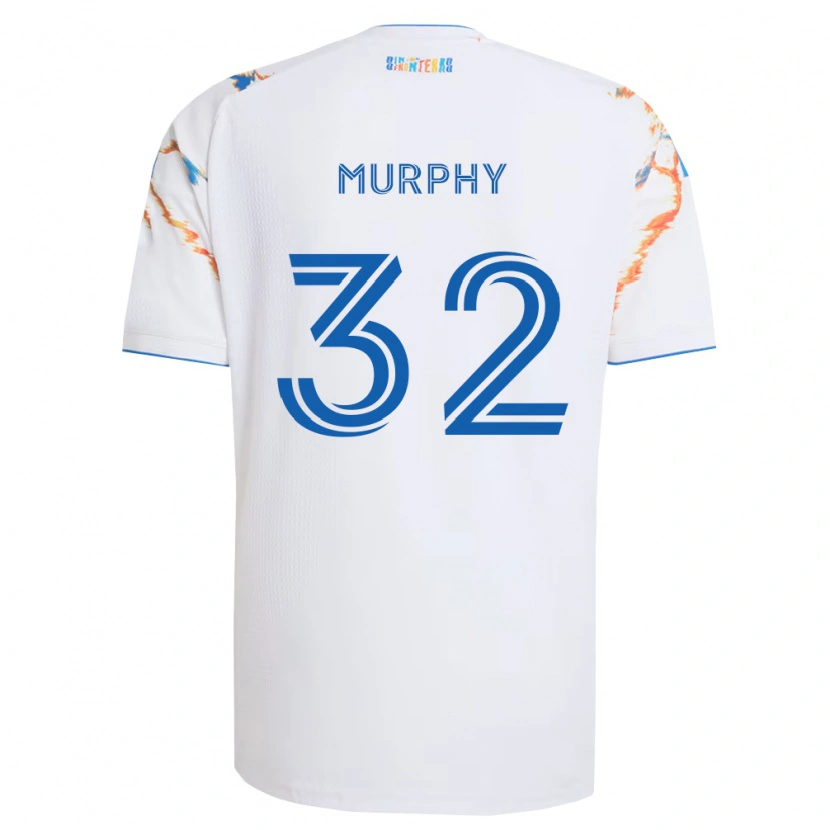 Danxen Homem Camisola Ian Murphy #32 Branco Laranja Azul Alternativa 2026/27 Camisa