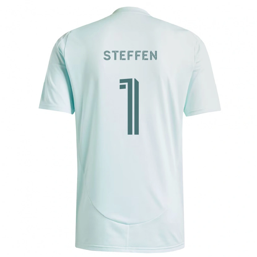 Danxen Homem Camisola Zack Steffen #1 Branco Verde Claro Alternativa 2026/27 Camisa