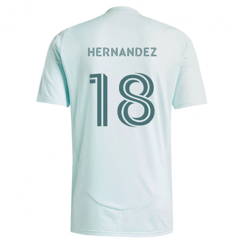 Danxen Homem Camisola Alex Hernandez #18 Branco Verde Claro Alternativa 2026/27 Camisa