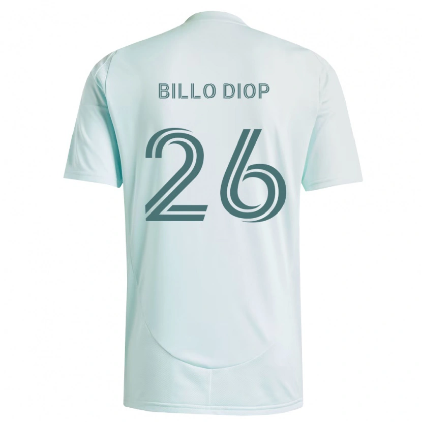 Danxen Homem Camisola Mamadou Billo Diop #26 Branco Verde Claro Alternativa 2026/27 Camisa