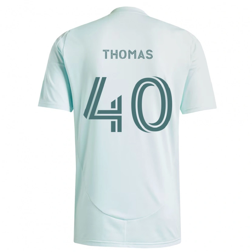 Danxen Homem Camisola Kai Thomas #40 Branco Verde Claro Alternativa 2026/27 Camisa
