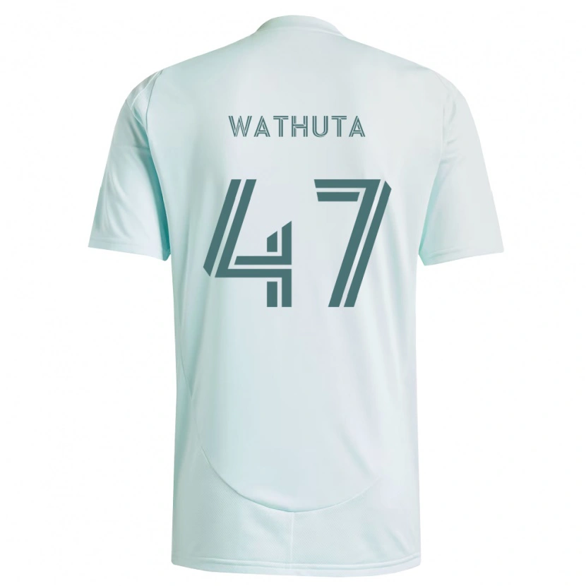 Danxen Homem Camisola Sydney Wathuta #47 Branco Verde Claro Alternativa 2026/27 Camisa