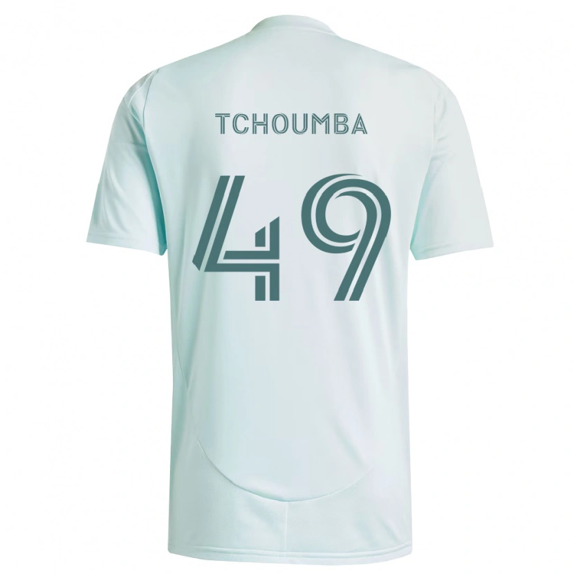 Danxen Homem Camisola Nathan Tchoumba #49 Branco Verde Claro Alternativa 2026/27 Camisa