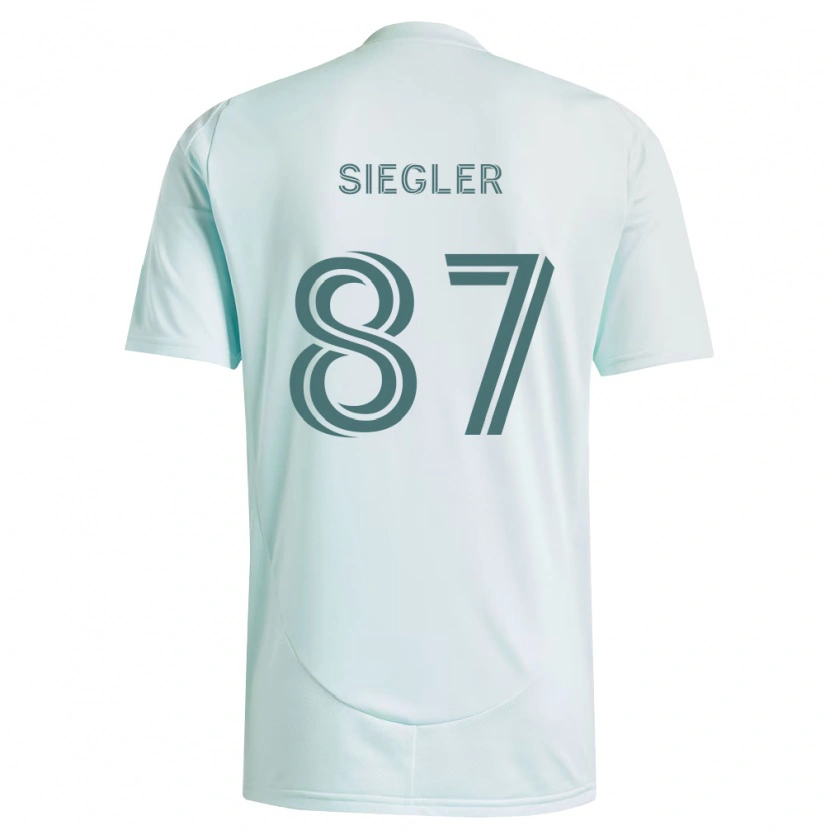 Danxen Homem Camisola Sebastian Siegler #87 Branco Verde Claro Alternativa 2026/27 Camisa