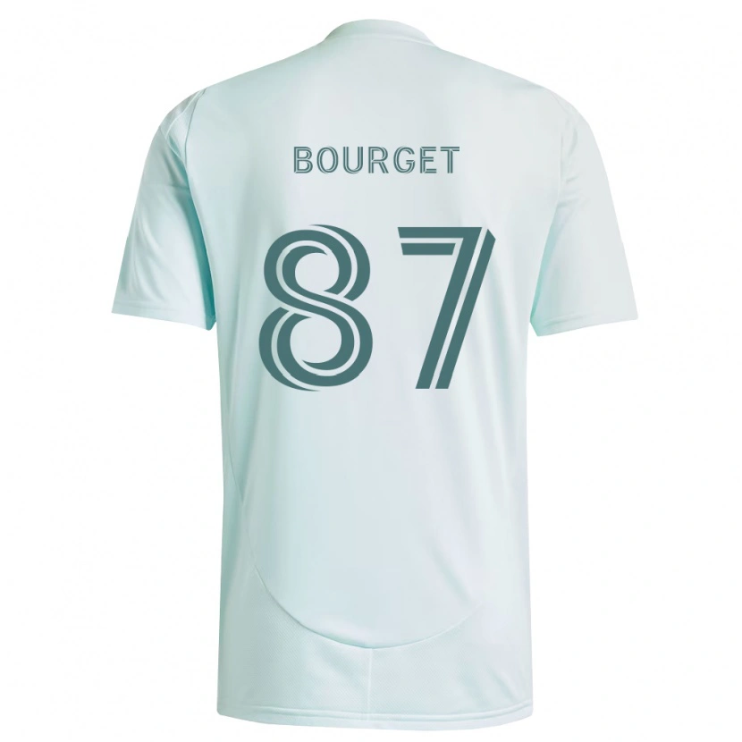 Danxen Homem Camisola Sebastian Bourget #87 Branco Verde Claro Alternativa 2026/27 Camisa