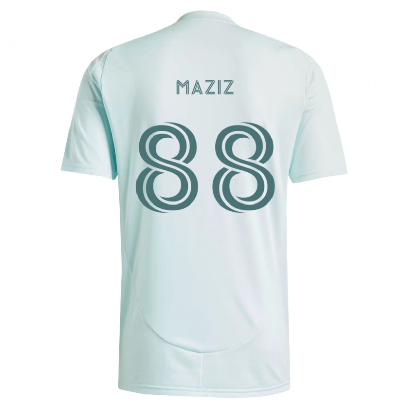 Danxen Homem Camisola Youssef Maziz #88 Branco Verde Claro Alternativa 2026/27 Camisa