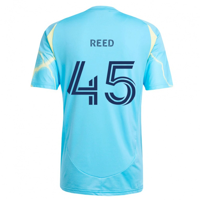 Danxen Homem Camisola Theo Reed #45 Azul Claro Preto Amarelo Claro Alternativa 2026/27 Camisa